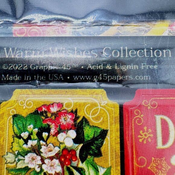 Graphic 45 Retired Warm Wishes Chipboard Christmas Accents Scrapbooking - Picture 2 of 8